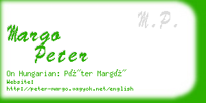 margo peter business card